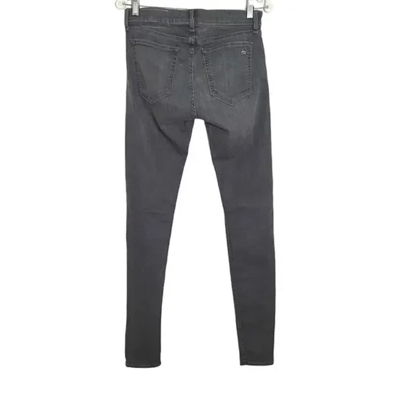 RAG & BONE Mens Jeans Grey Fit 1 Extra Slim Legs Button Fly Denim Size 31 - Picture 6 of 15